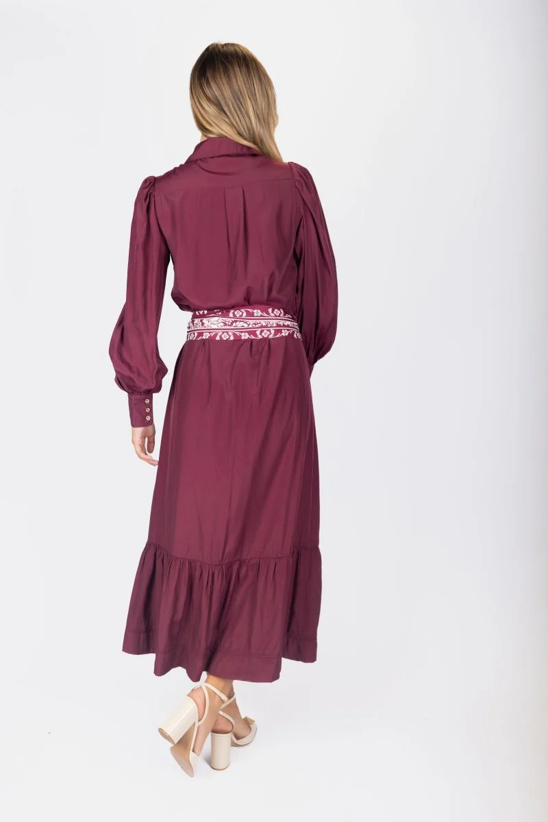 Alex Dress 53" (Burgundy) - Image 6