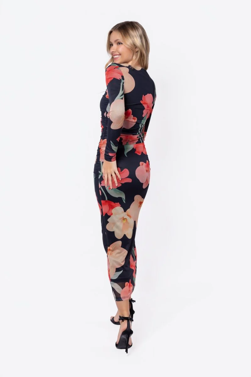 Alia Dress (Black Flower) - Image 4