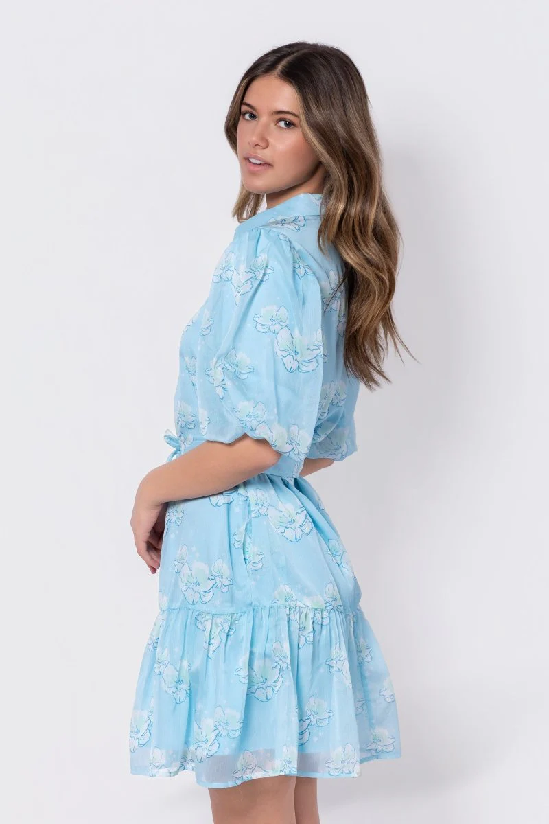 Allie Dress Short Sleeve 37" (Blue Green) - Image 2