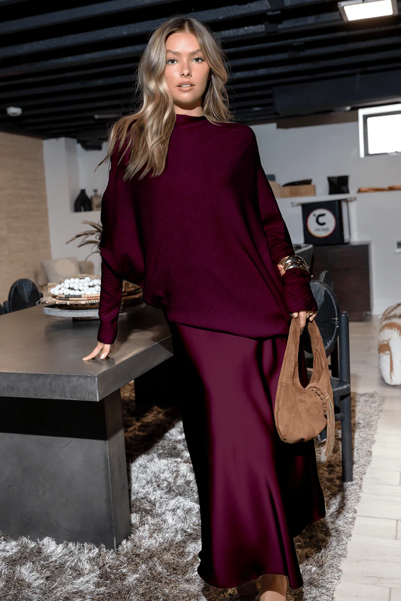 Alora Top ( Burgundy) - Image 3