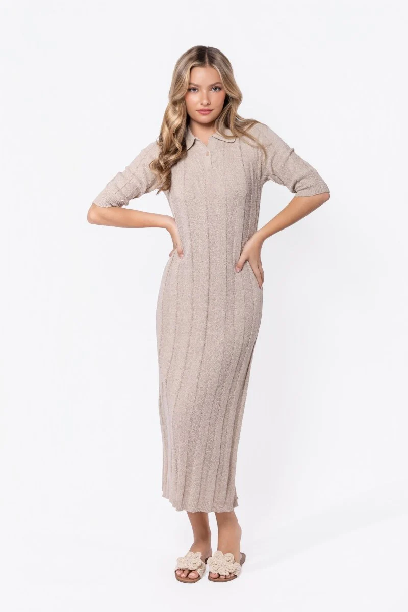 Amara Dress (Beige)