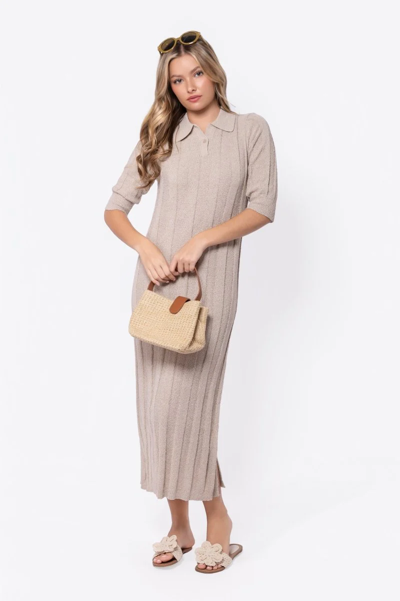 Amara Dress (Beige) - Image 2
