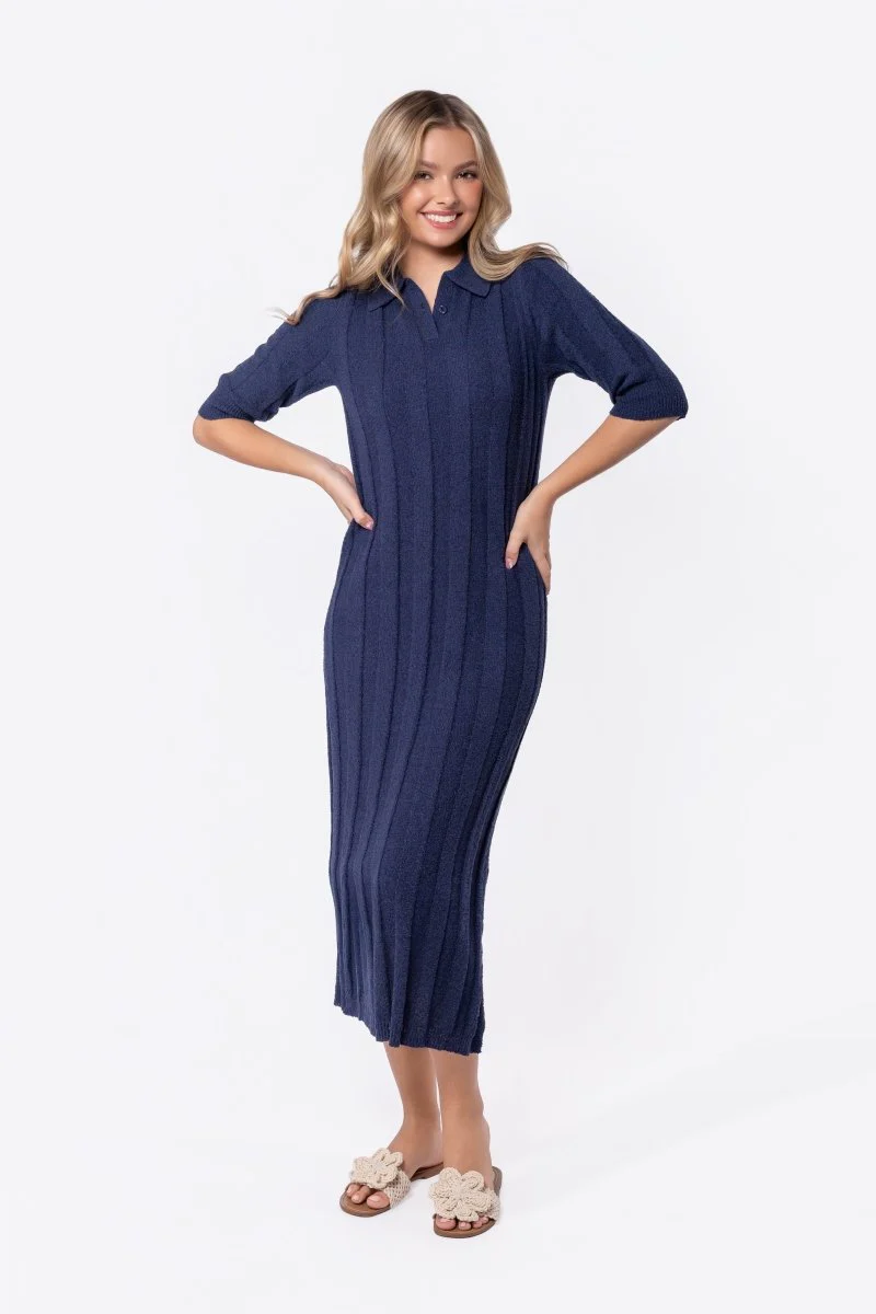 Amara Dress (Navy)