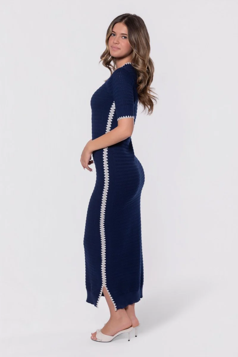 Amaya Dress (Navy) - Image 4