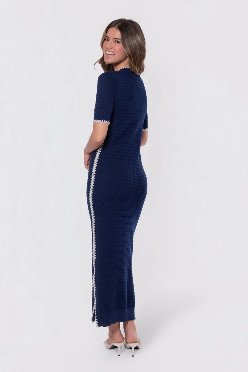 Amaya Dress (Navy) - Image 5