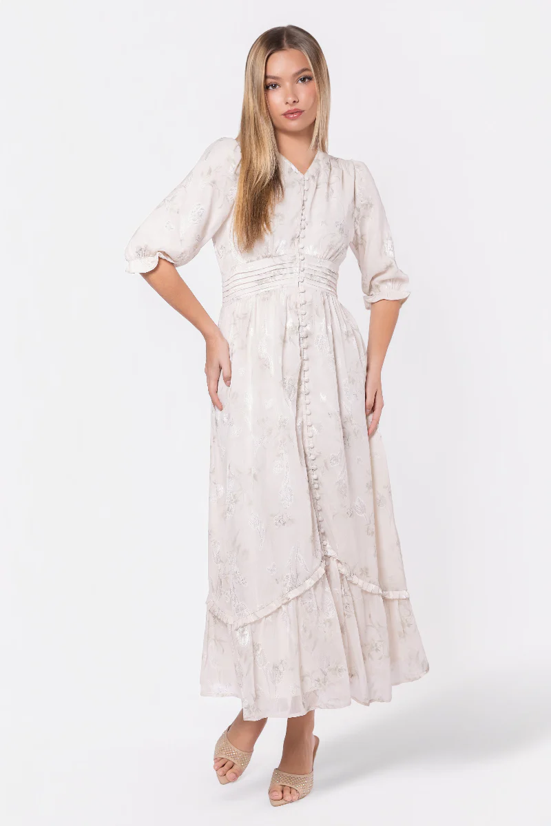 Amelia Dress (Sage Flower)