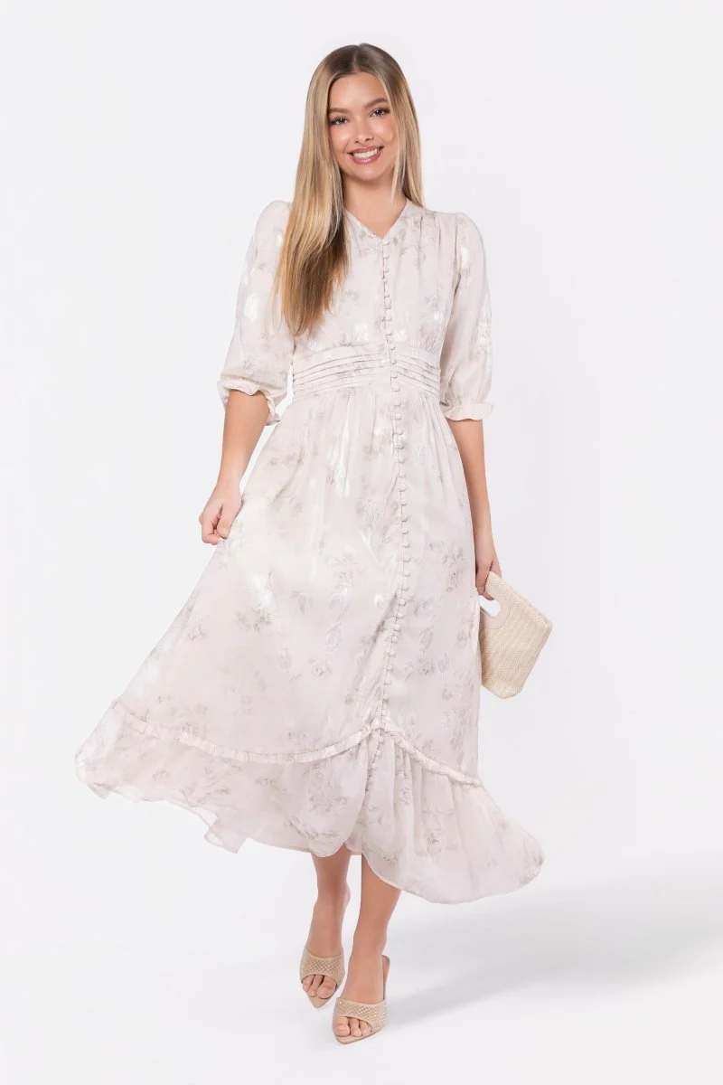 Amelia Dress (Sage Flower) - Image 6