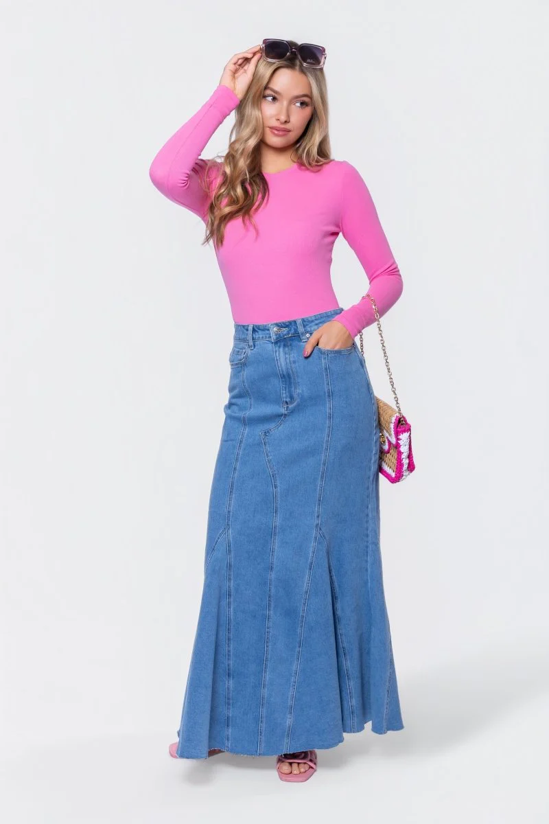 Arden Skirt (Medium Blue)