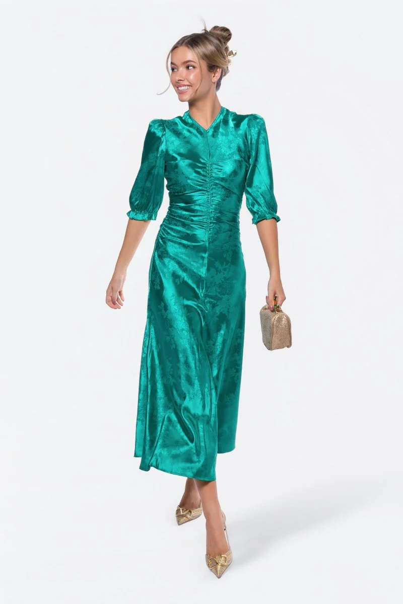 Audrey Dress Short Sleeve (Kelly Green) - Image 2