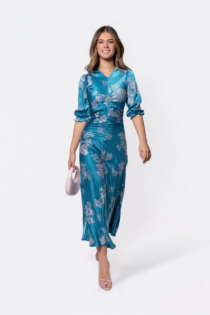 Audrey Dress Short Sleeve (Teal Green)