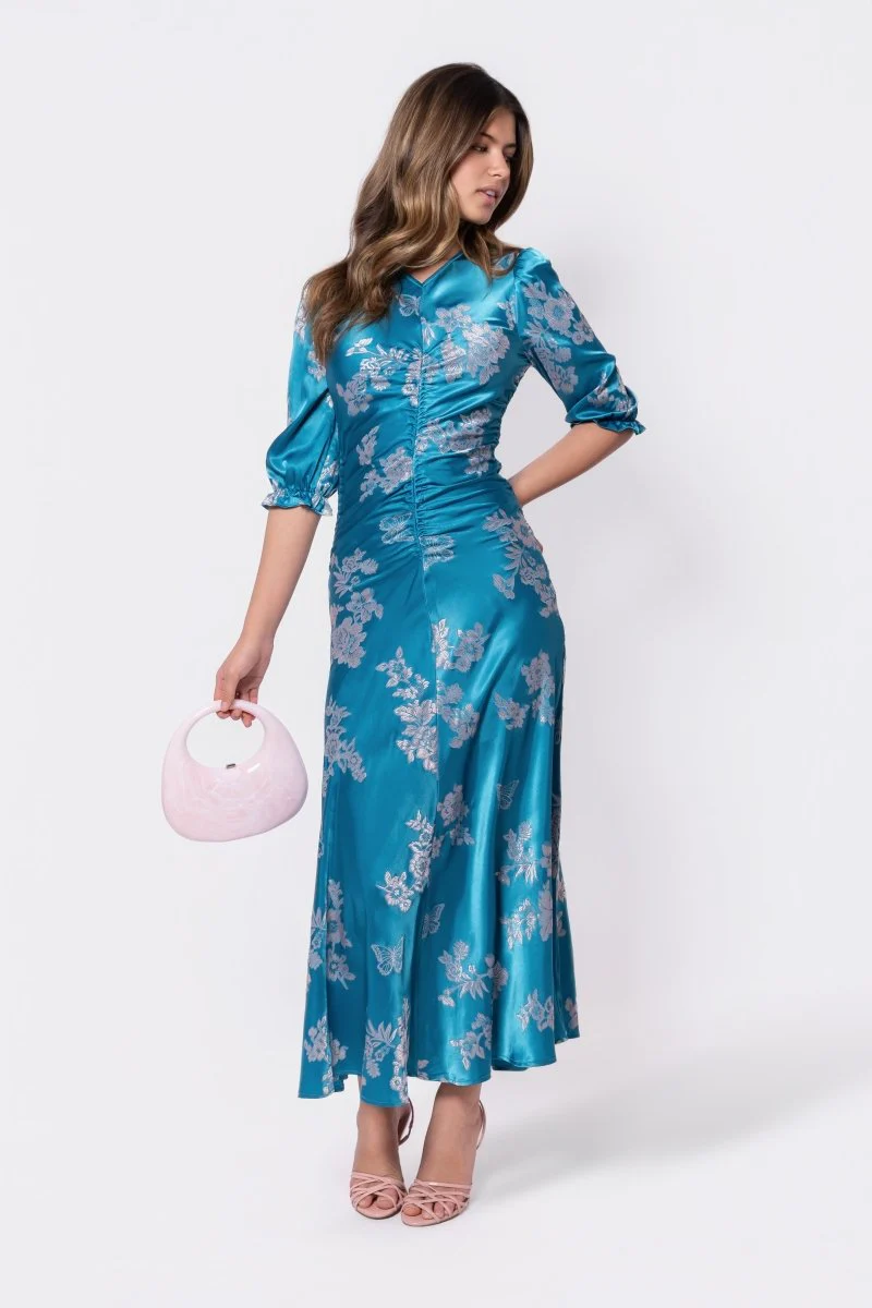 Audrey Dress Short Sleeve (Teal Green) - Image 2