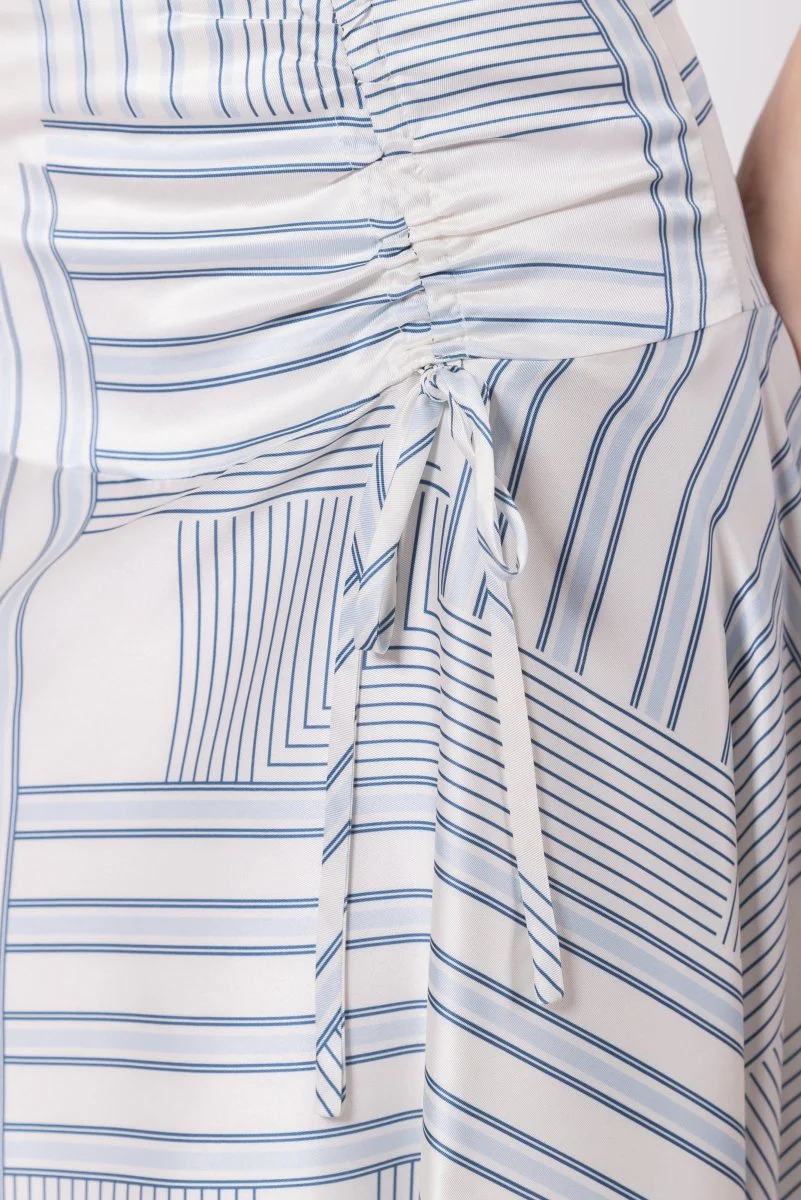 Aviana Skirt (White/Blue) - Image 4