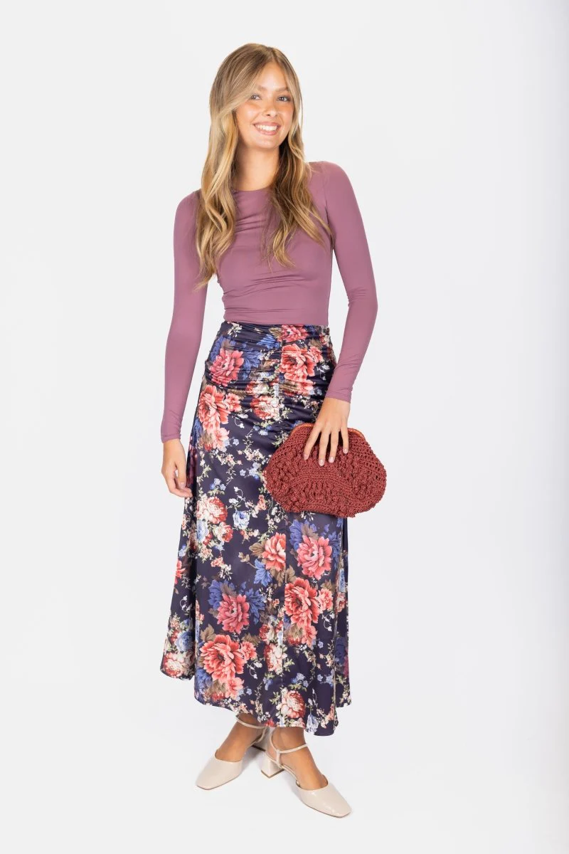 Calista Skirt 36" (Purple Ground) - Image 2