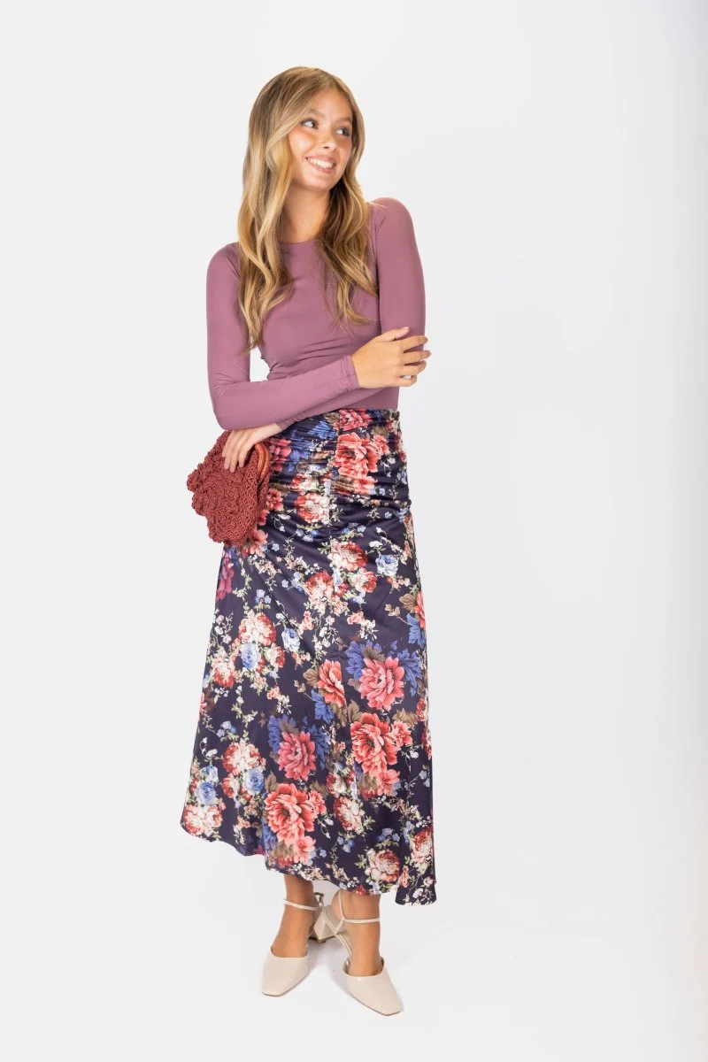 Calista Skirt 36" (Purple Ground) - Image 6