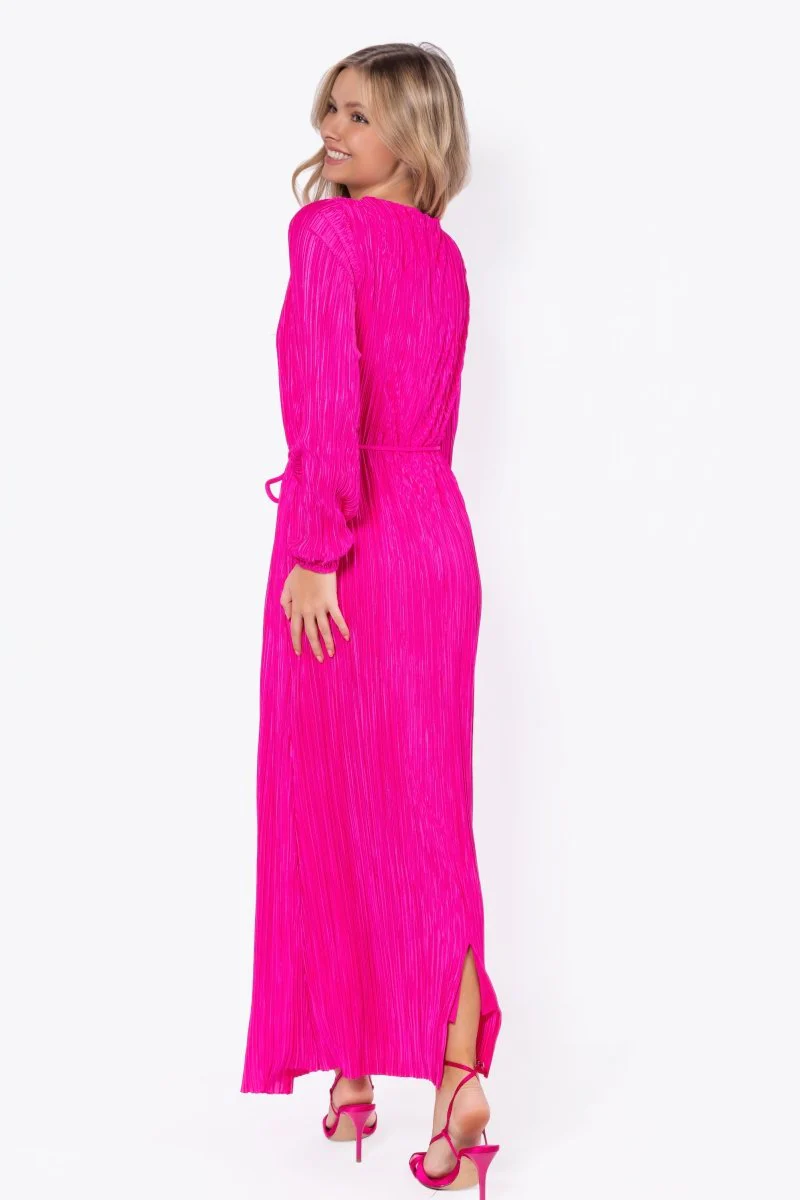 Camellia Dress (Hot Pink) - Image 4