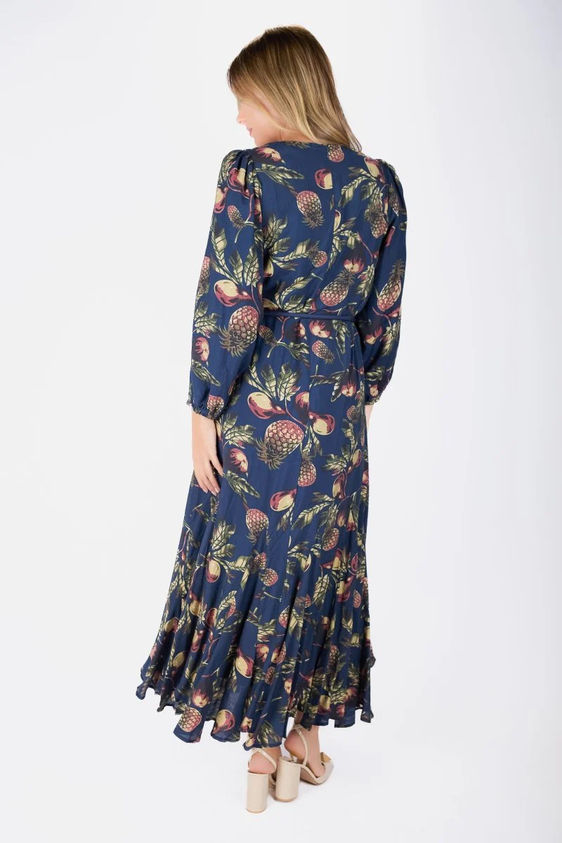 Catherine Dress 53" (Navy Pattern) - Image 4