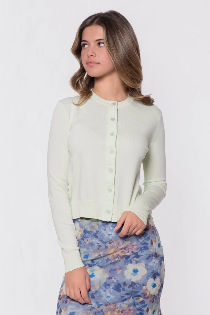 Chloe Cardigan (Light Mint)