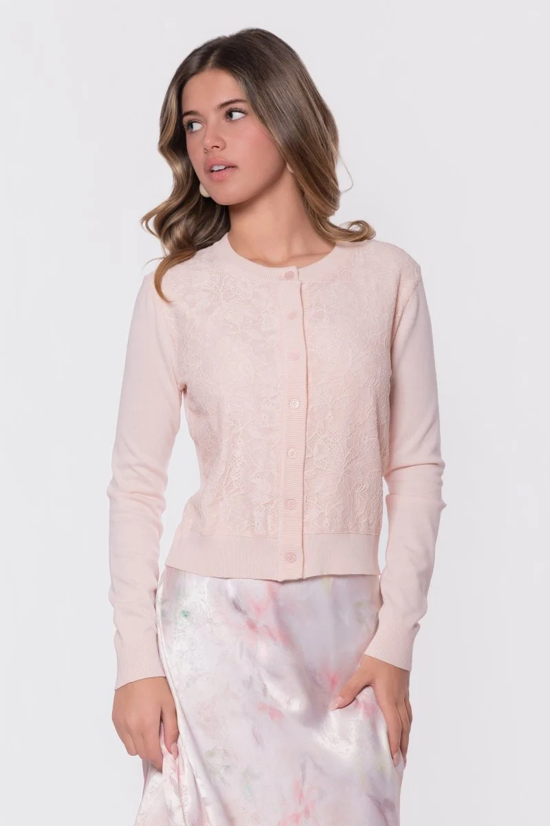 Dahlia Cardigan (Light Pink) - Image 3