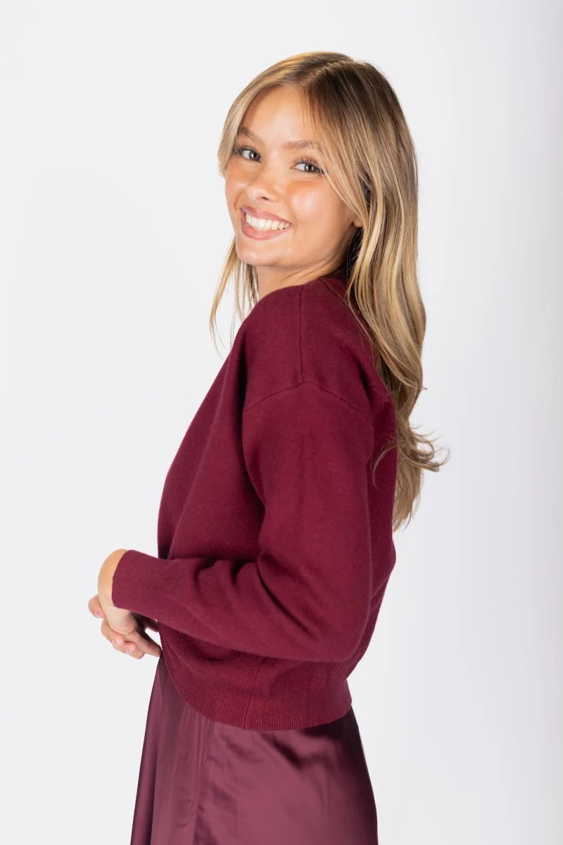 Daisy Top (Burgundy) - Image 3