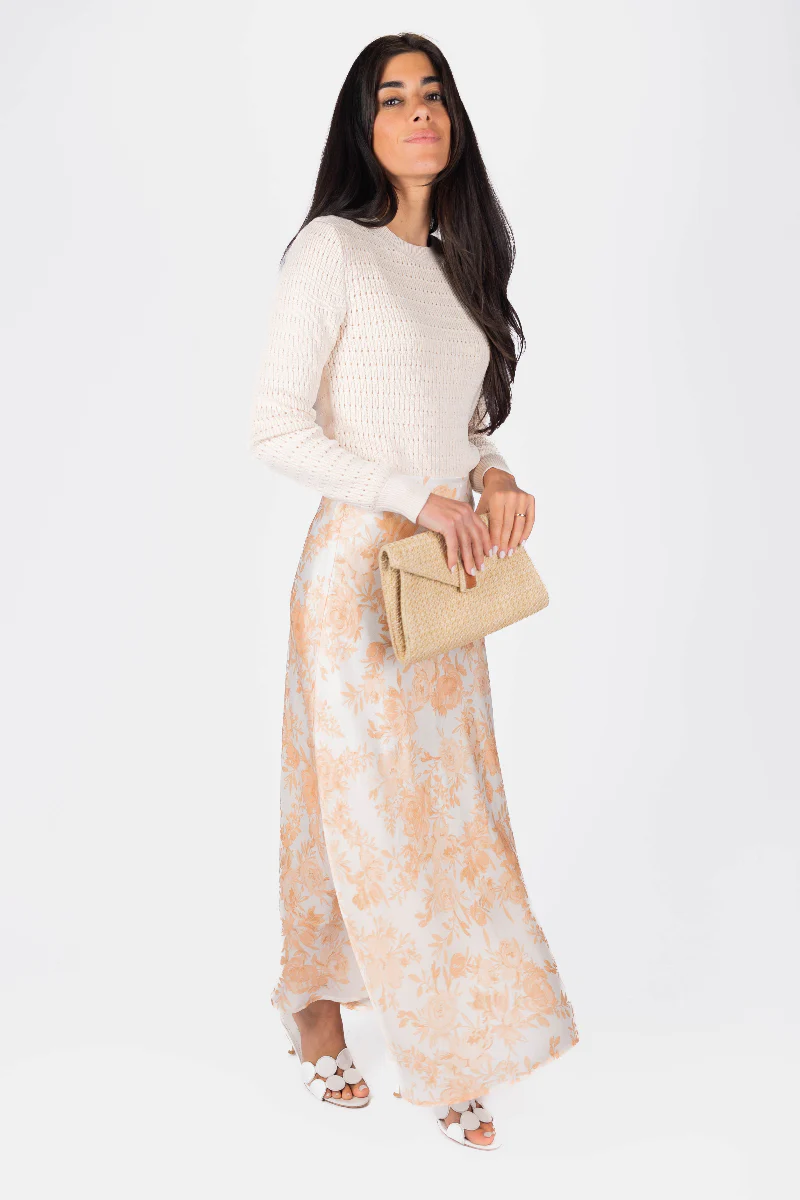 Dakota Skirt (Ivory/Peach) - Image 2