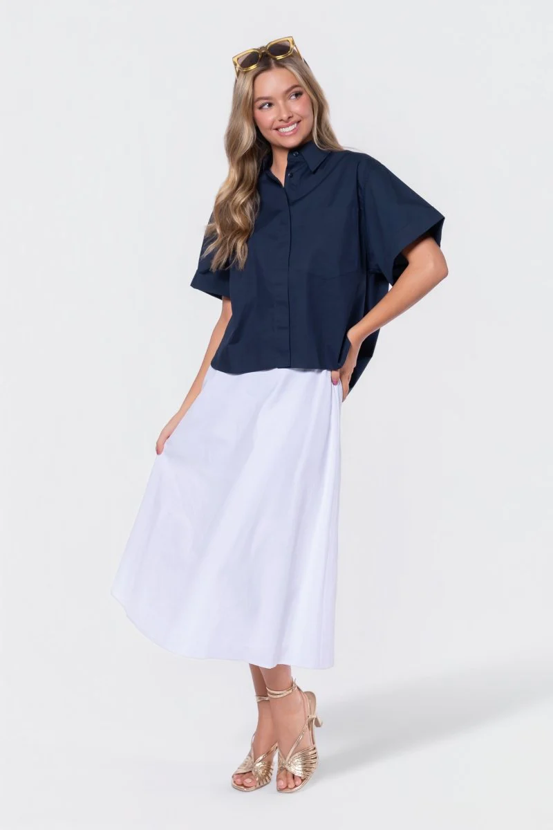 Dakota Skirt (White Solid)
