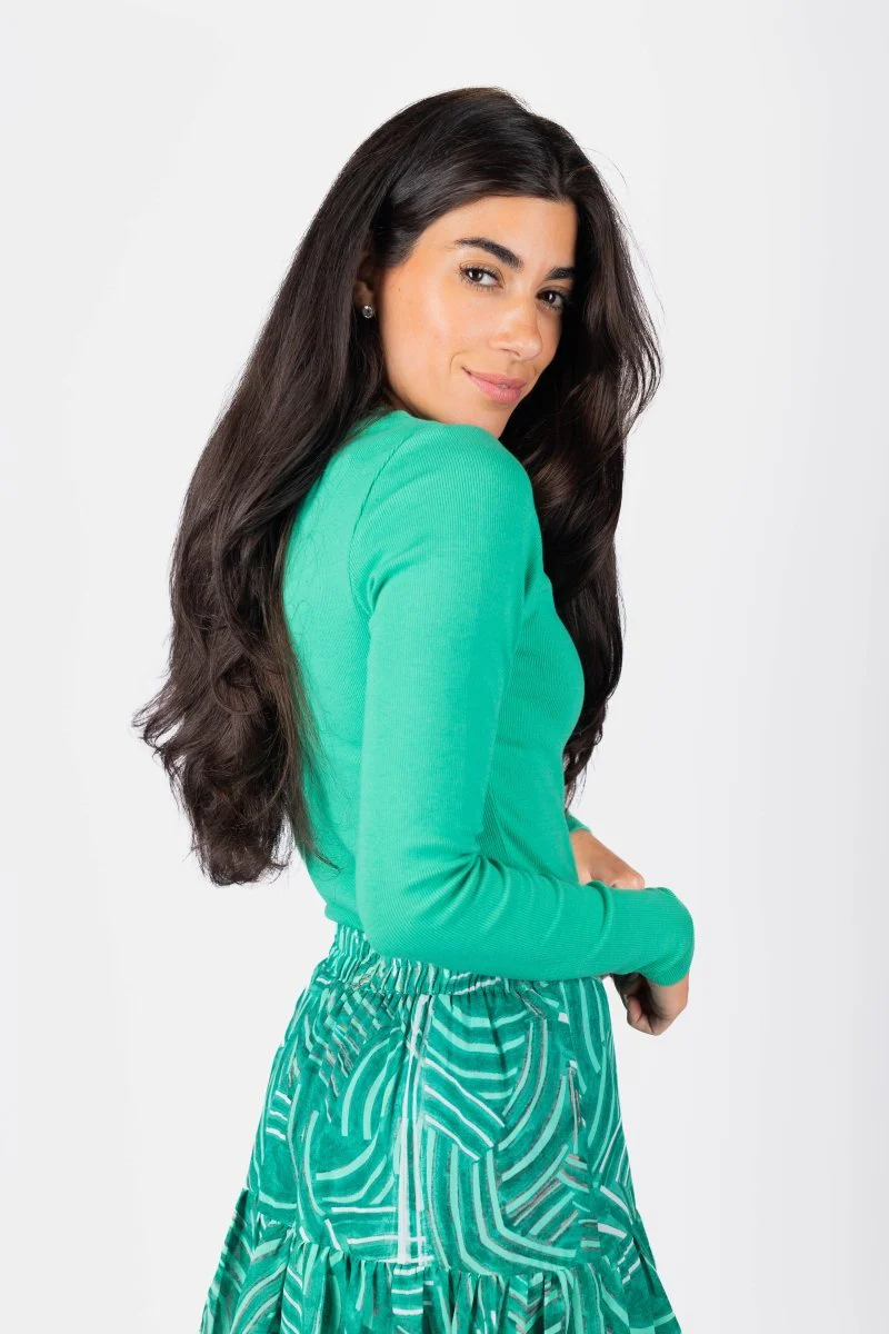 Dina Top (Light Green) - Image 3