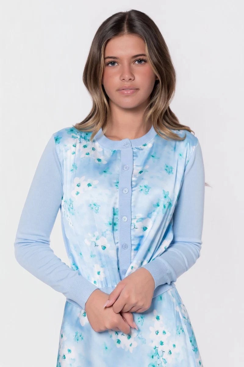 Donna Cardigan (Mint Flower)