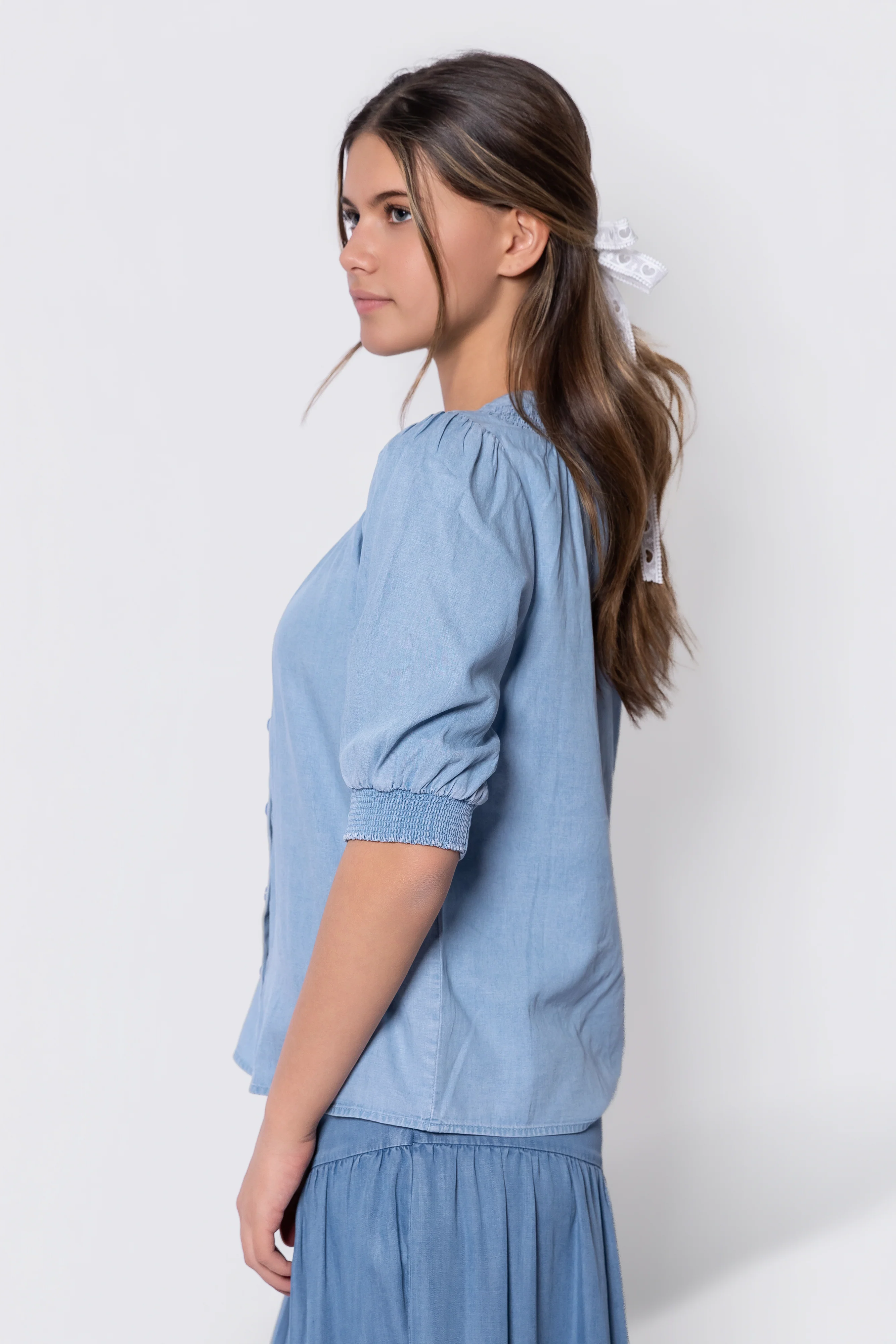 Fatima Top (Chambray) - Image 5