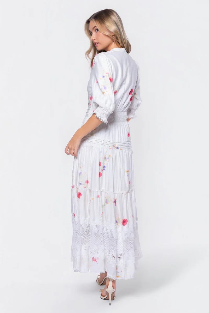 Hallie Dress (White Flower) - Image 4