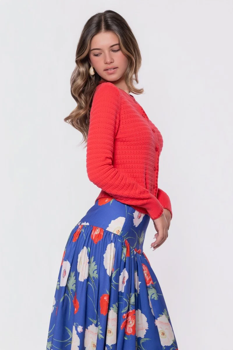 Jane Cardigan (Coral Pink) - Image 4