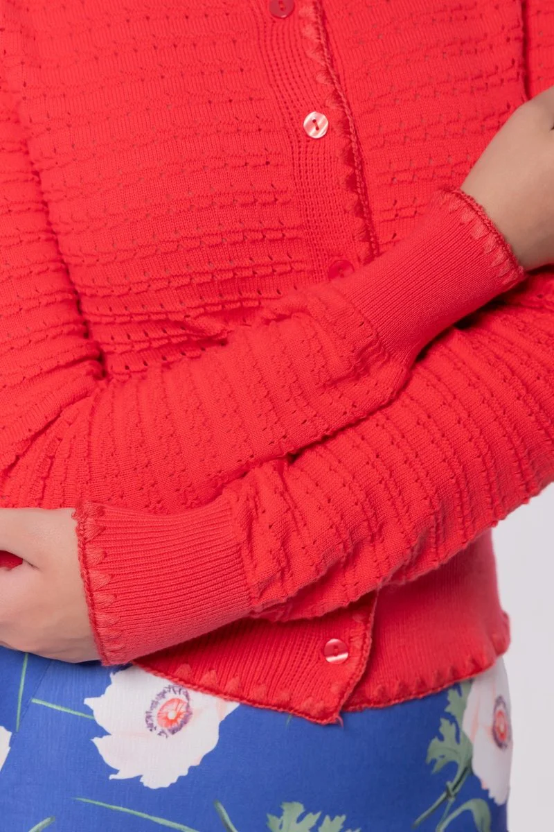 Jane Cardigan (Coral Pink) - Image 7