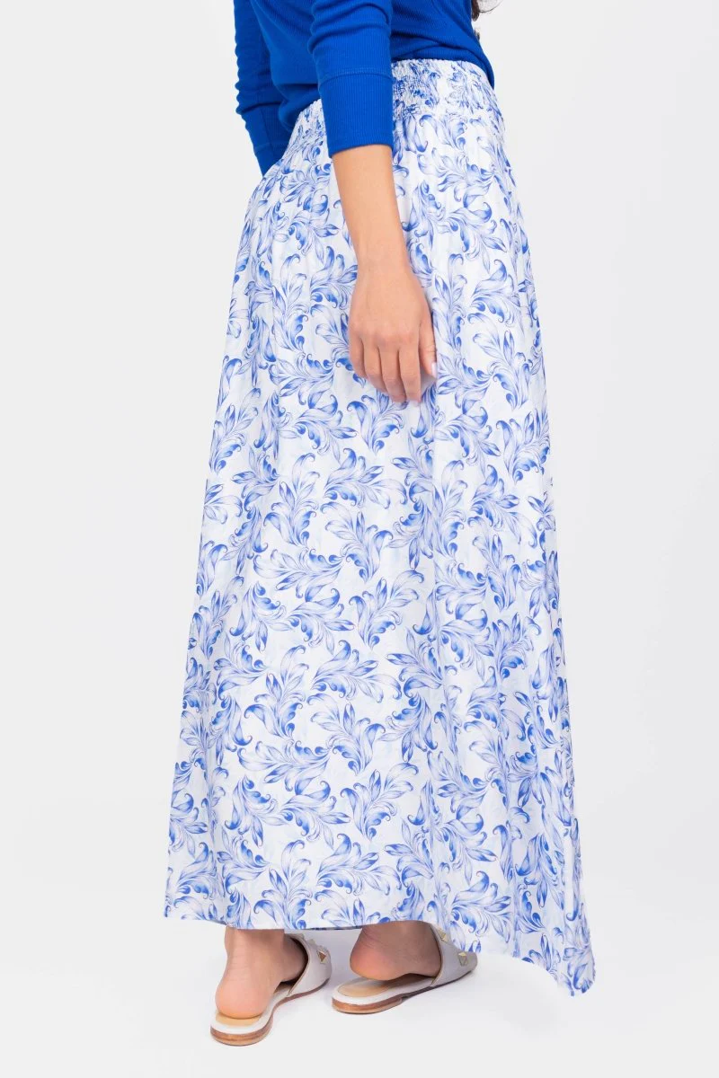 Josephine Skirt (Blue/White) - Image 3