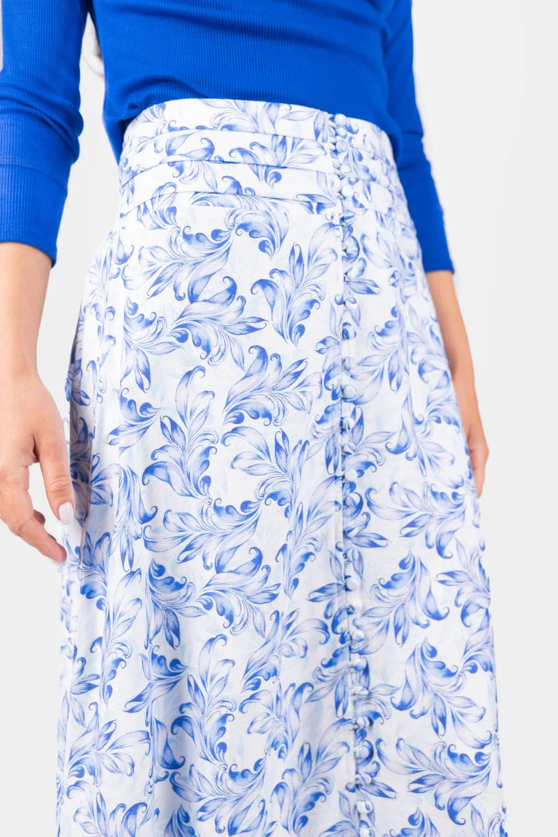 Josephine Skirt (Blue/White) - Image 5