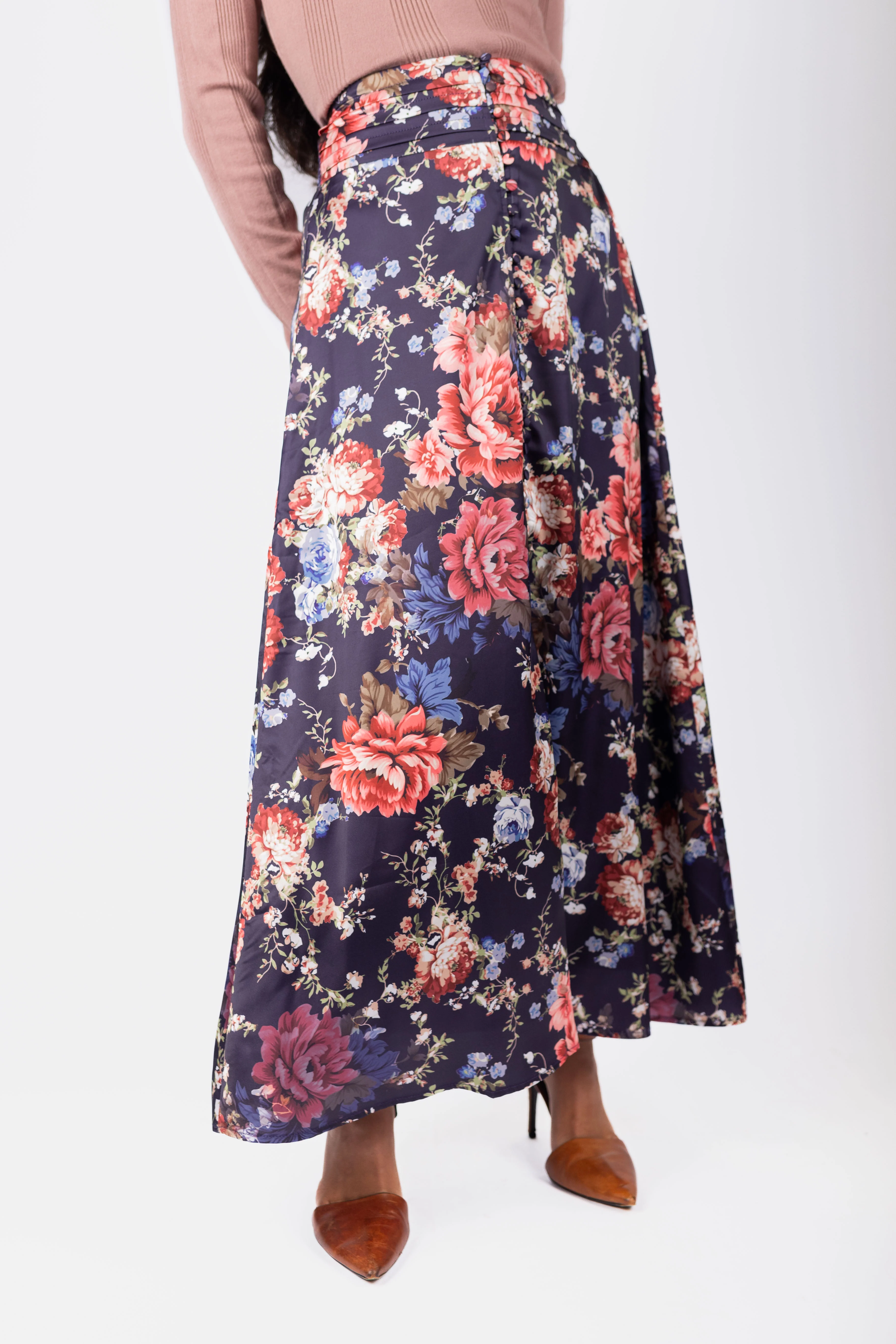 Josephine Skirt (Purple Ground) - Image 3