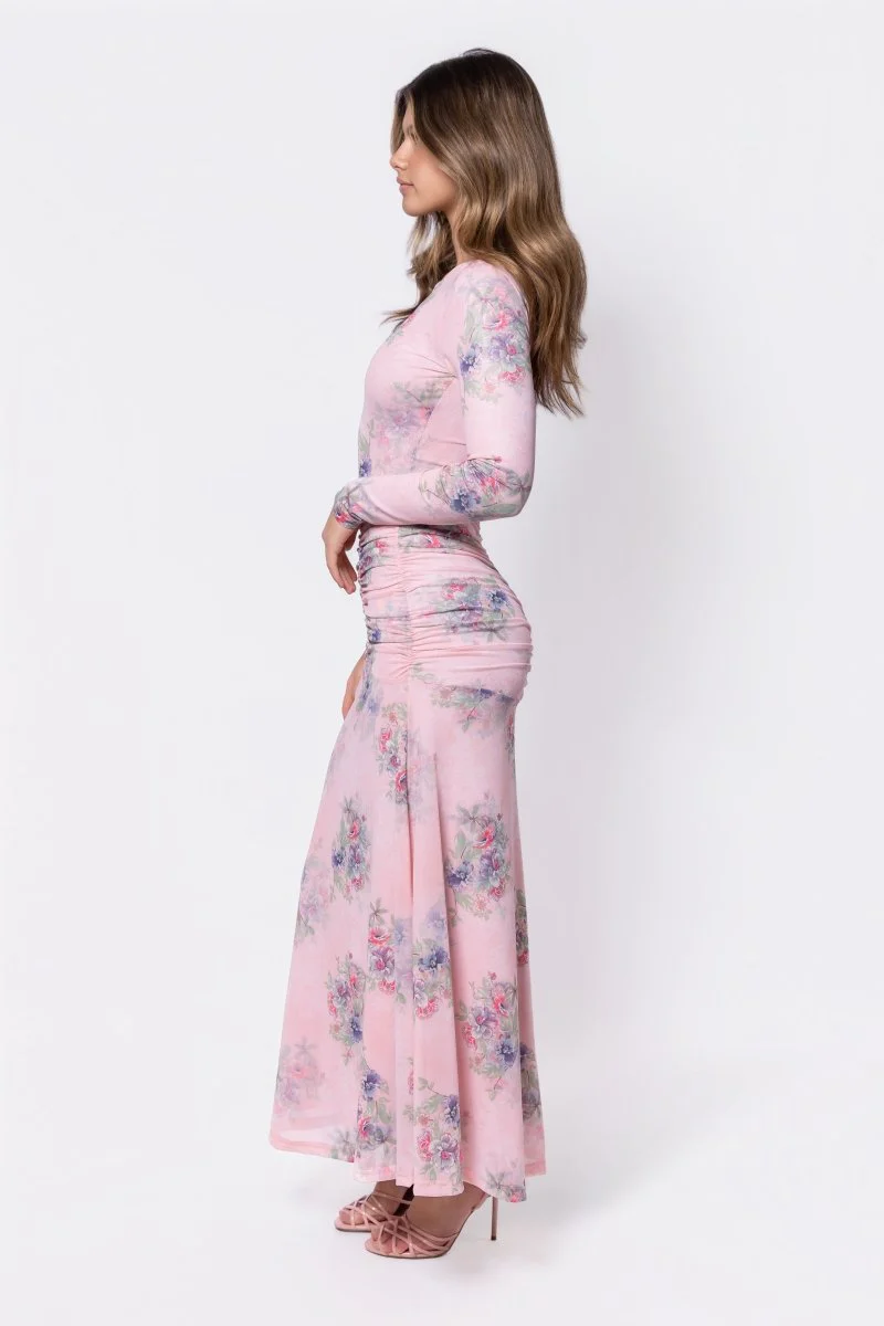Juliana Dress (Pink Flower) - Image 5
