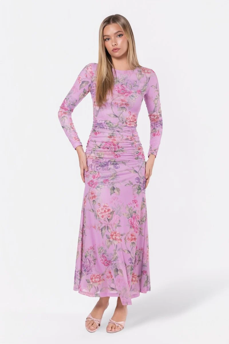 Juliana Dress (Pink/Green)