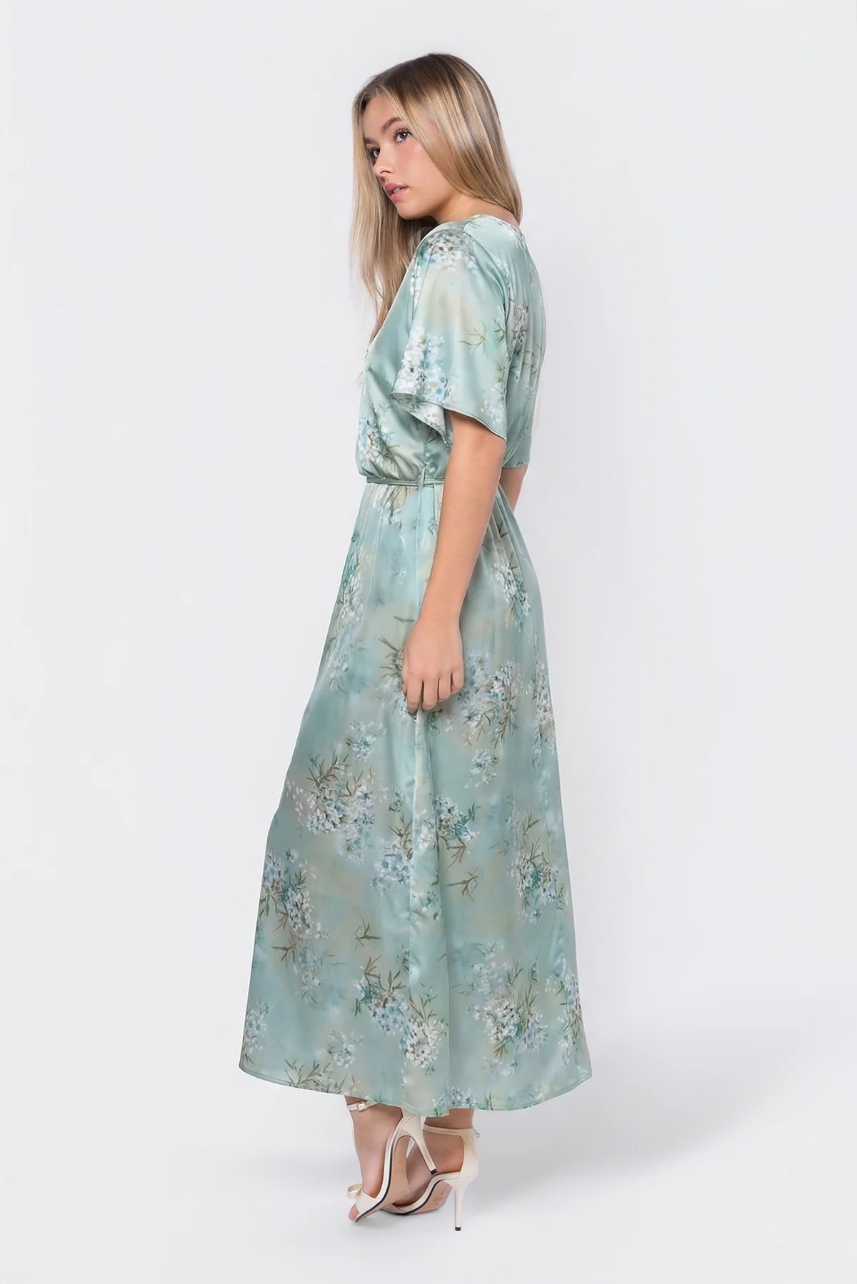 Juniper Dress (Green Flower) - Image 4