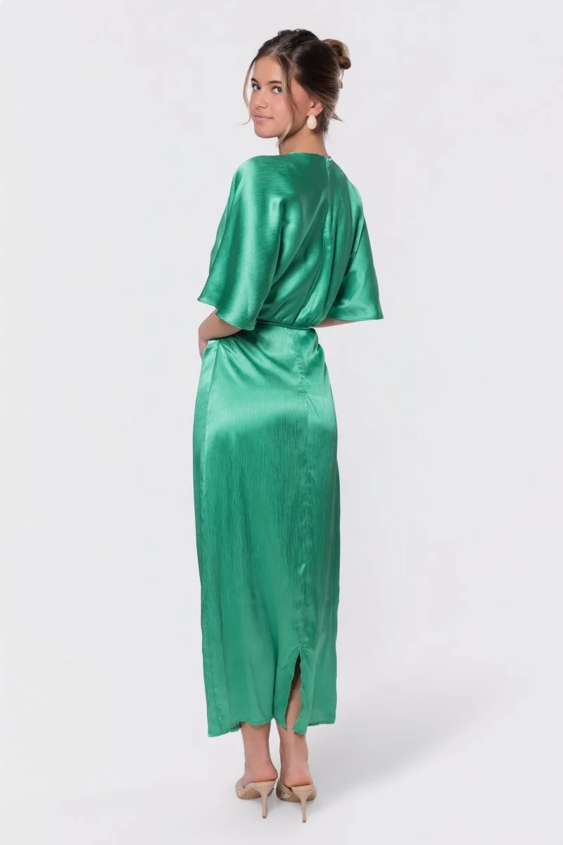Juniper Dress (Green Solid) - Image 4