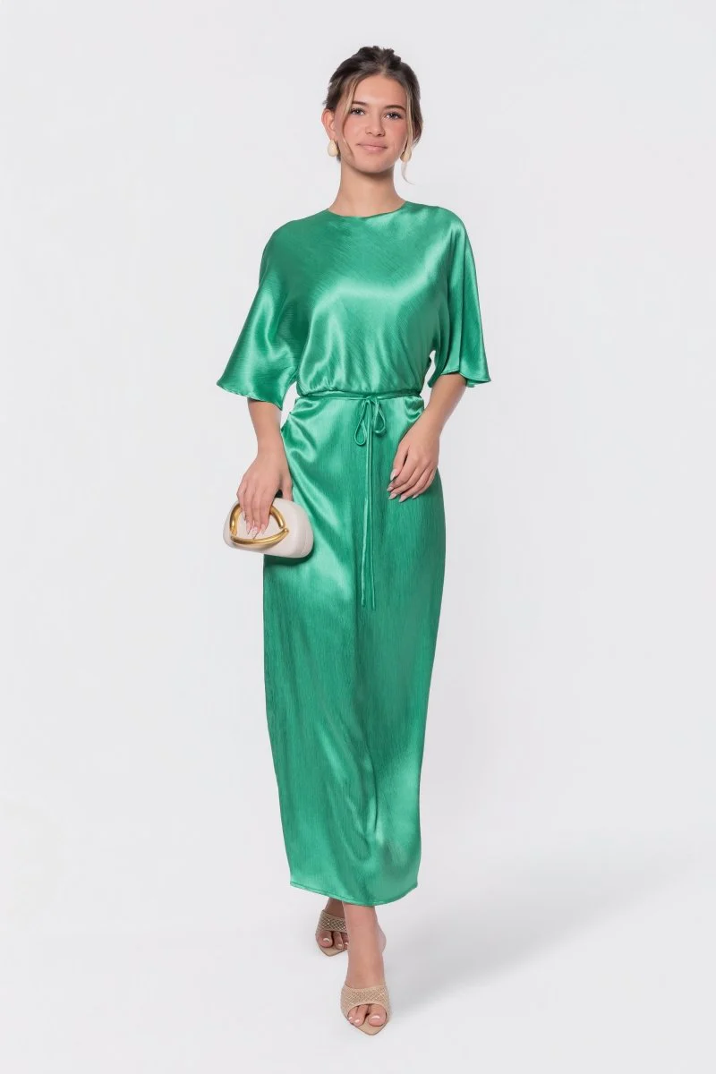 Juniper Dress (Green Solid) - Image 8