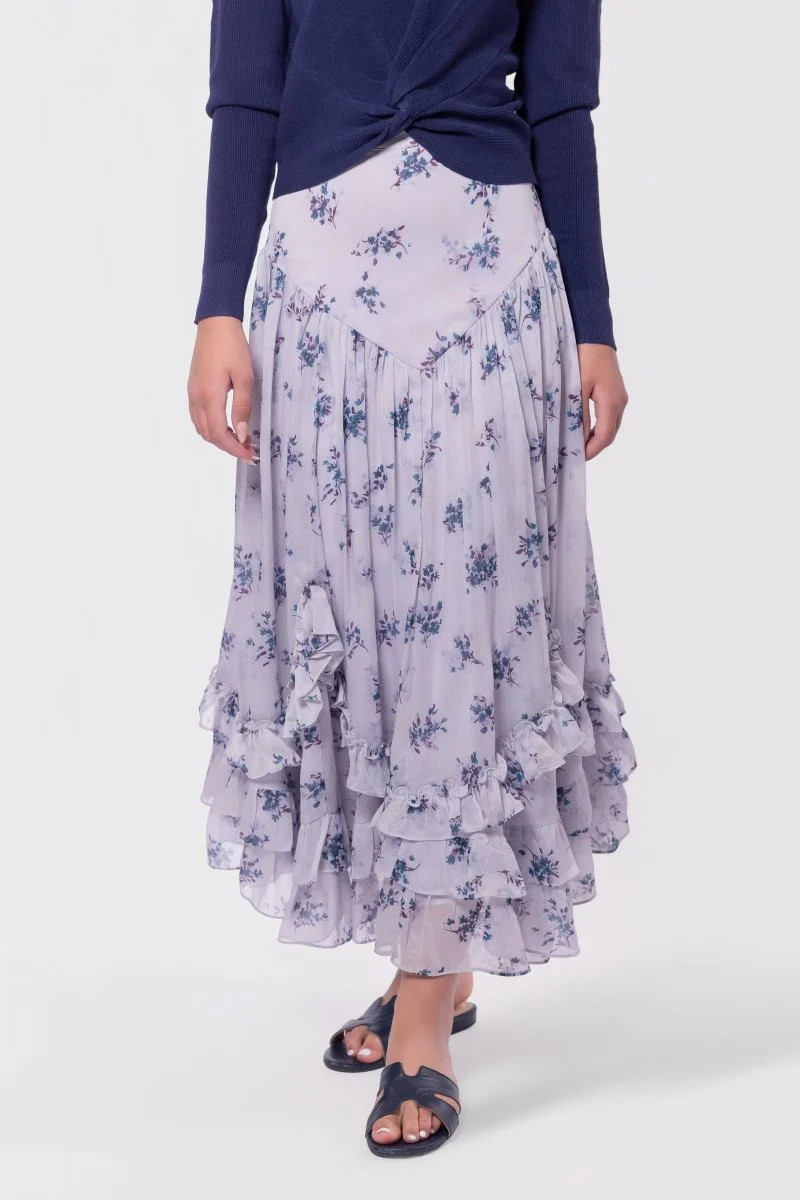 Kalina Skirt (Lavender/Teal) - Image 2