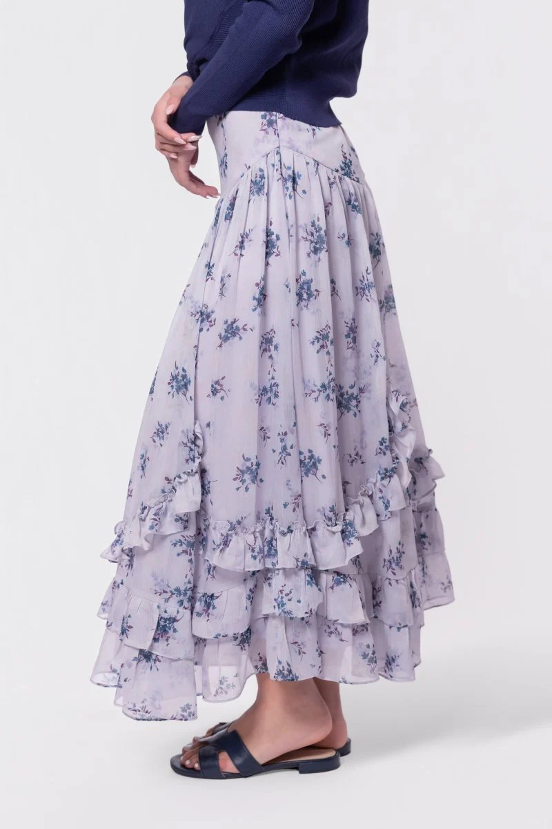 Kalina Skirt (Lavender/Teal) - Image 3