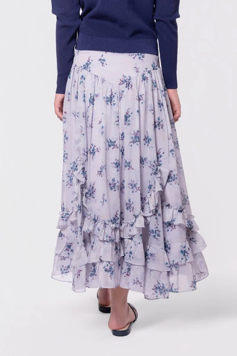 Kalina Skirt (Lavender/Teal) - Image 4