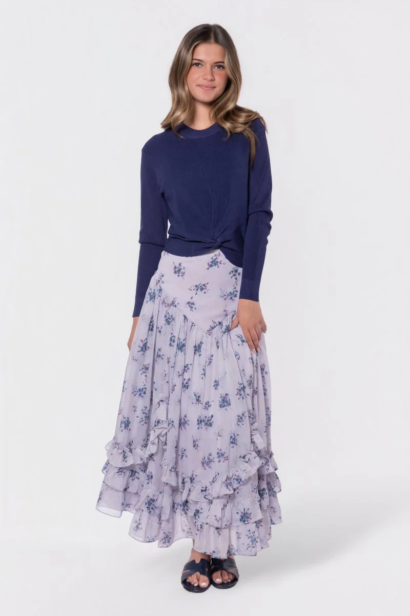 Kalina Skirt (Lavender/Teal) - Image 6