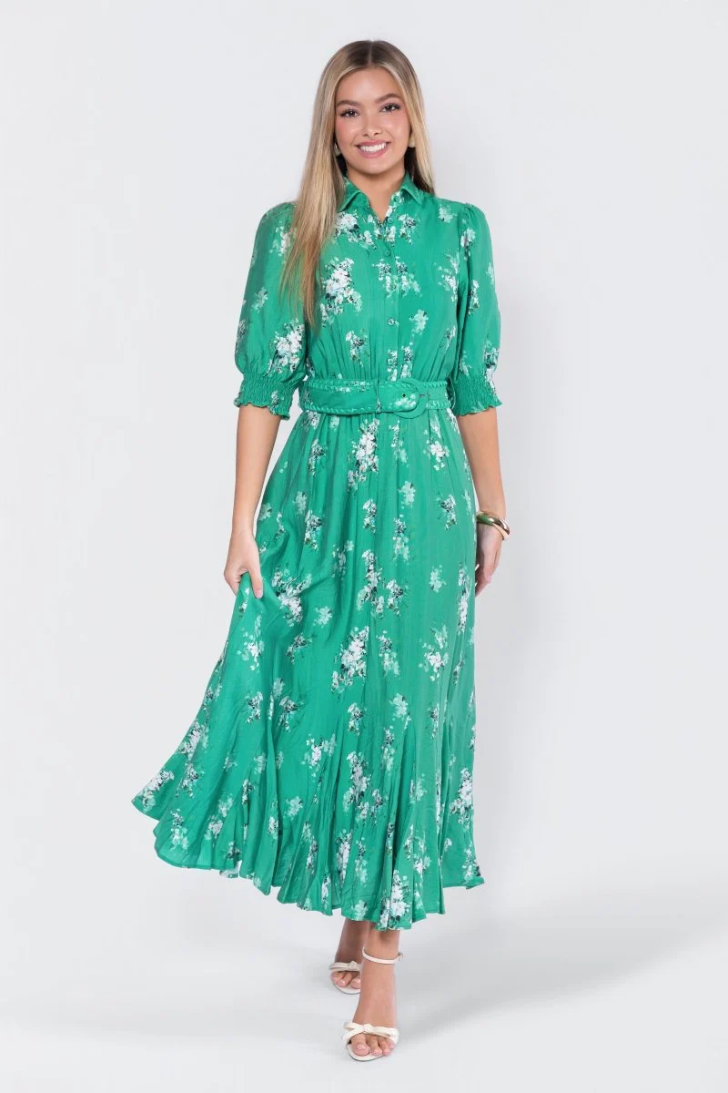 Karen Dress (Green Pattern)