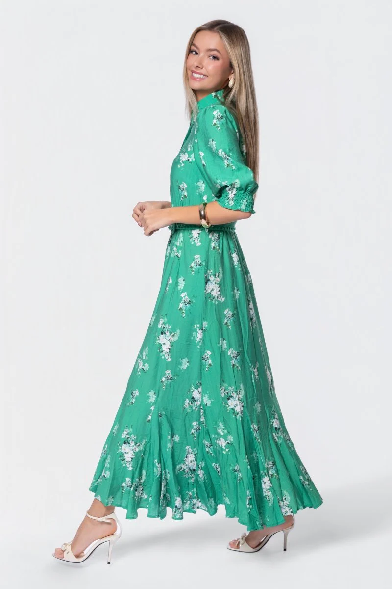 Karen Dress (Green Pattern) - Image 4
