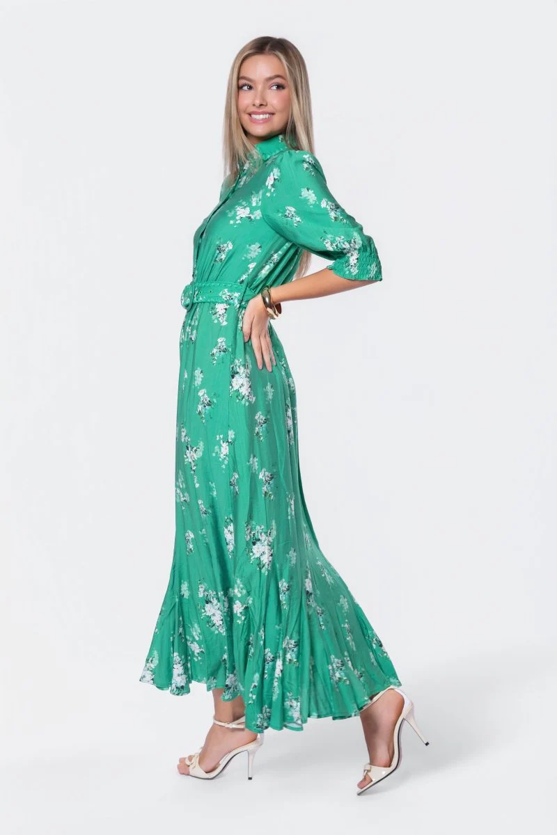 Karen Dress (Green Pattern) - Image 5
