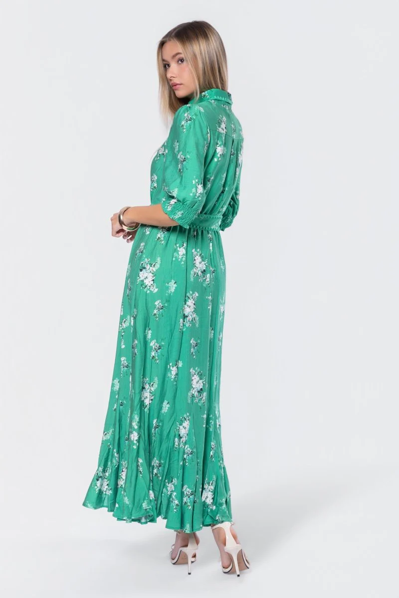 Karen Dress (Green Pattern) - Image 6