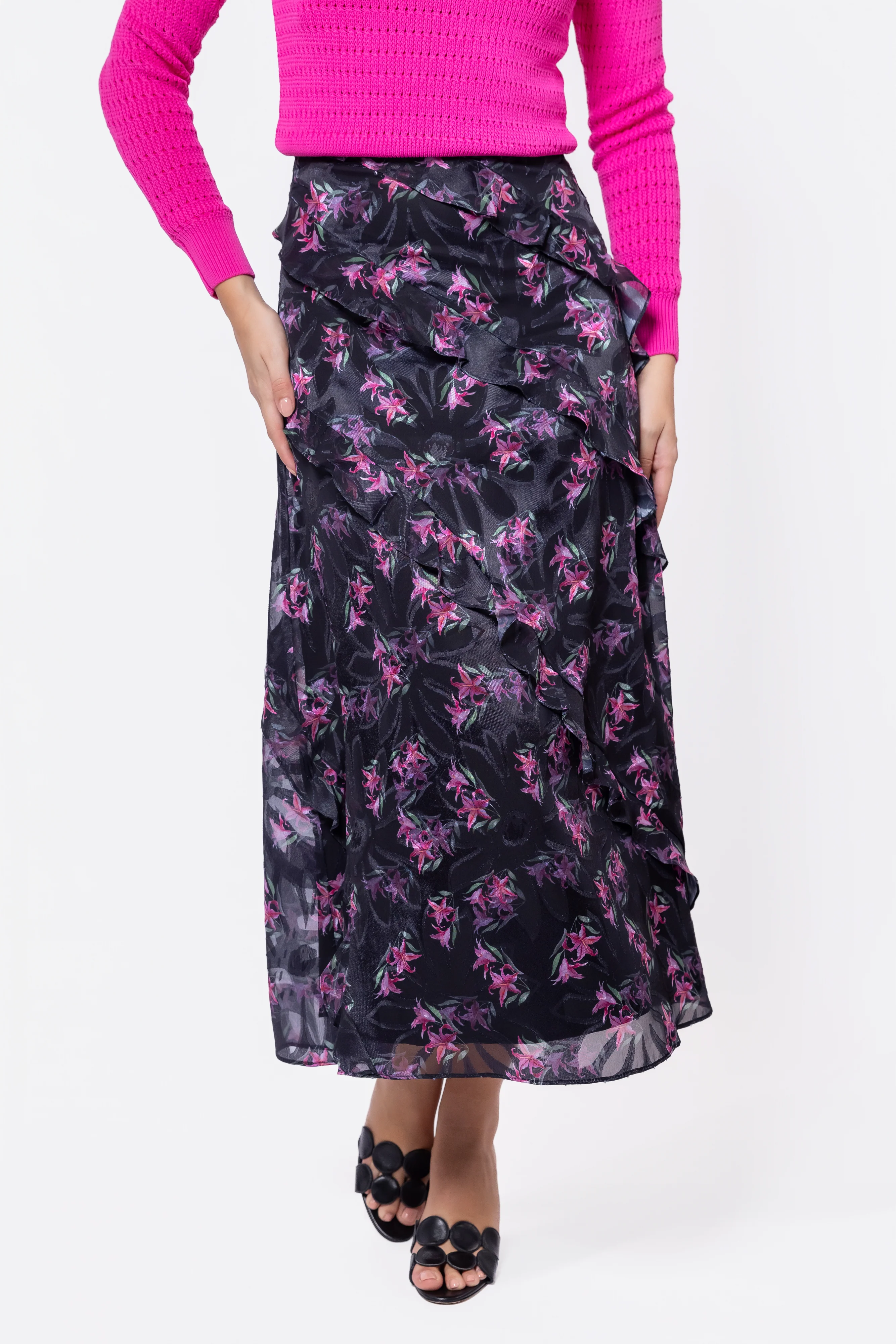 Laurel Skirt (Black/Pink) - Image 2