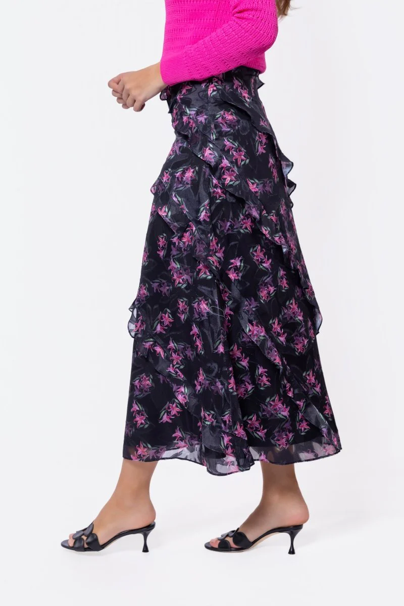 Laurel Skirt (Black/Pink) - Image 3
