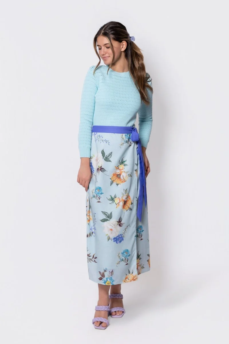 Leila Skirt (Mint Ground)